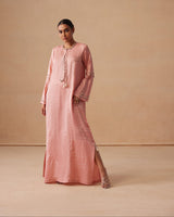 Sanjh Ruhani Dress - Blush Pink Full Length Dress