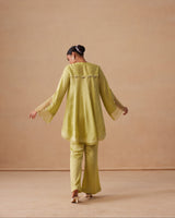 Sanjh Sabaa Set- Soft Lime Back Kali Set