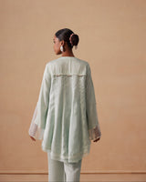 Sanjh Sabaa Set- Mist Blue Back Kali Set