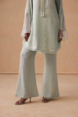 Sanjh Sabaa Set- Mist Blue Back Kali Set