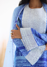 Lakeer Kashmiri Kurta (Blue)