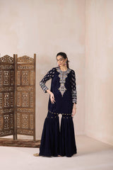 Khubani Short Shirt with Garara- RTS