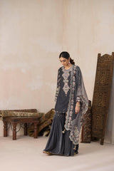 Khubani Short Shirt with Garara- RTS