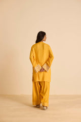 Sukoon Orange Kashmiri Kurta with Dupatta