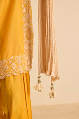 Sukoon Orange Kashmiri Kurta with Dupatta