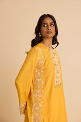 Sukoon Orange Kashmiri Kurta with Dupatta
