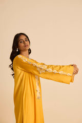 Sukoon Orange Straight suit set with Dupatta