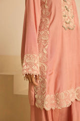 Sukoon Pink Kashmiri Kurta with Dupatta