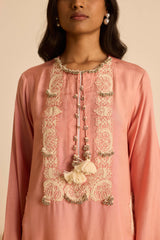 Sukoon Pink Full Length Dress