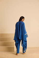 Sukoon Blue A Line Top Set
