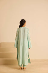 Sukoon Sky Blue Straight suit set with Dupatta