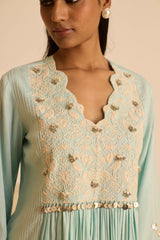 Sukoon Sky Blue Yok Top Set