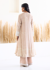 Lakeer Sidegather Suit Set (Dusky Pink)