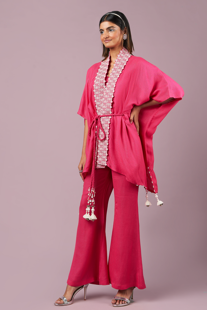 Pop Drop Open Kimono Set