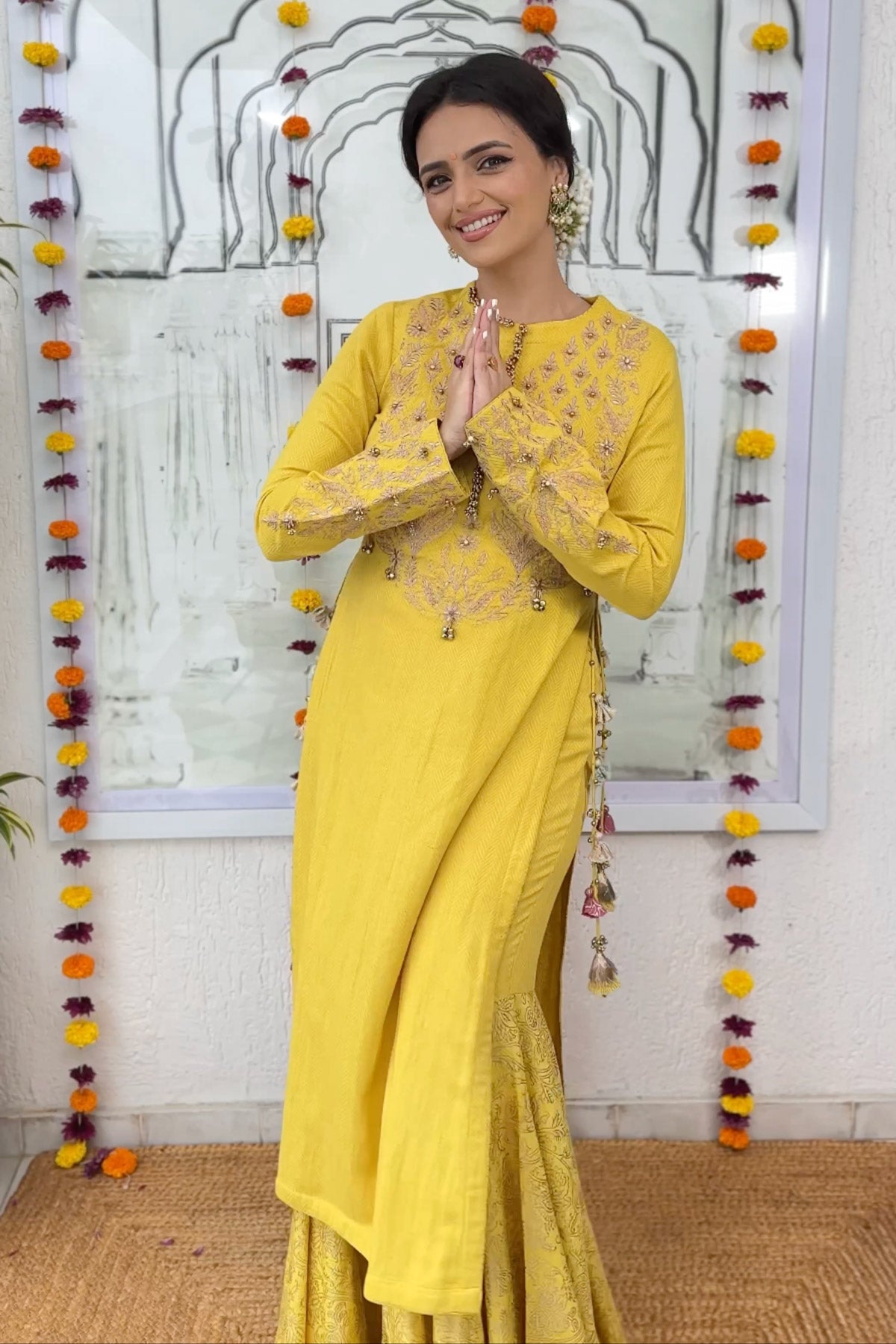 Gajji Silk Straight Suit Set with Embroidery and Organza Zari Dupatta for Women