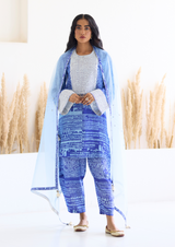 Lakeer Kashmiri Kurta (Blue)