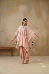 Noor Pink Kaftan Suit Set