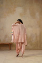 Noor Pink Kaftan Suit Set