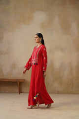 Noor Red Full Length Dress