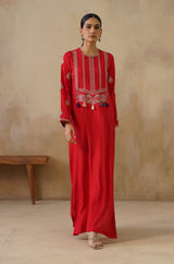 Noor Red Full Length Dress