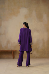 Noor Purple Drape Top Set