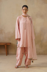 Noor Pink Kashmiri Kurta Set with Dupatta