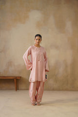 Noor Pink Kashmiri Kurta Set with Dupatta