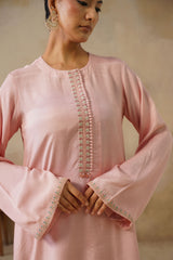 Noor Pink Kashmiri Kurta Set with Dupatta