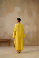 Noor Yellow Straight Suit Set with Dupatta