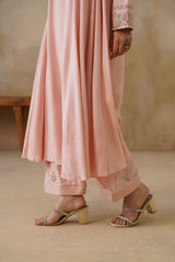 Noor Pink Kali Suit Set with Dupatta