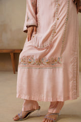 Noor Pink Straight Suit Set with Dupatta