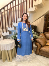 Sukoon Blue Full Length Dress