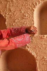 Sindoor Red Back Kali Suit Set