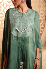 Jade Green Cape Suit Set