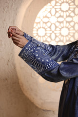 Midnight Blue Back Kali Suit Set