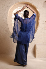 Midnight Blue Kaftan Set