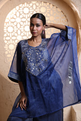 Midnight Blue Kaftan Set