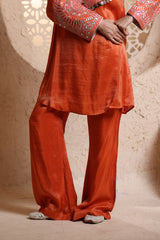 Bright Orange Back Kali Suit Set