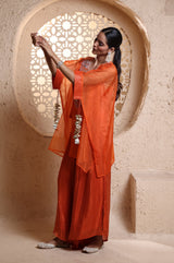 Bright Orange Kaftan Set