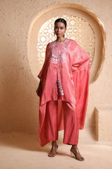 Coral Cape Suit Set