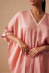 Sanjh Veya Dress - Blush Pink Kaftan Dress