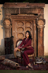 Jashn Belted Coat Set