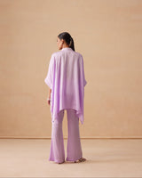 Sanjh Sahaj Set - Lavender Lilac Kaftan Suit Set