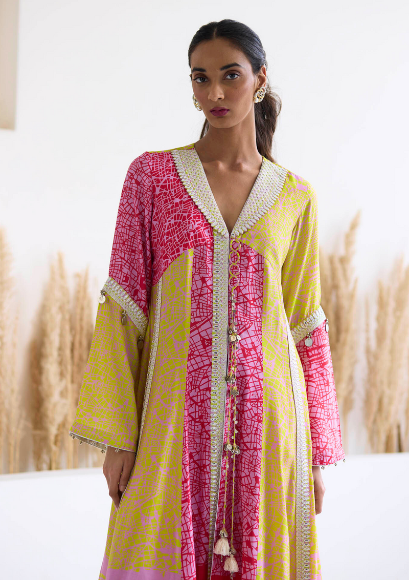 Lakeer Multicoloured Kali Suit Set