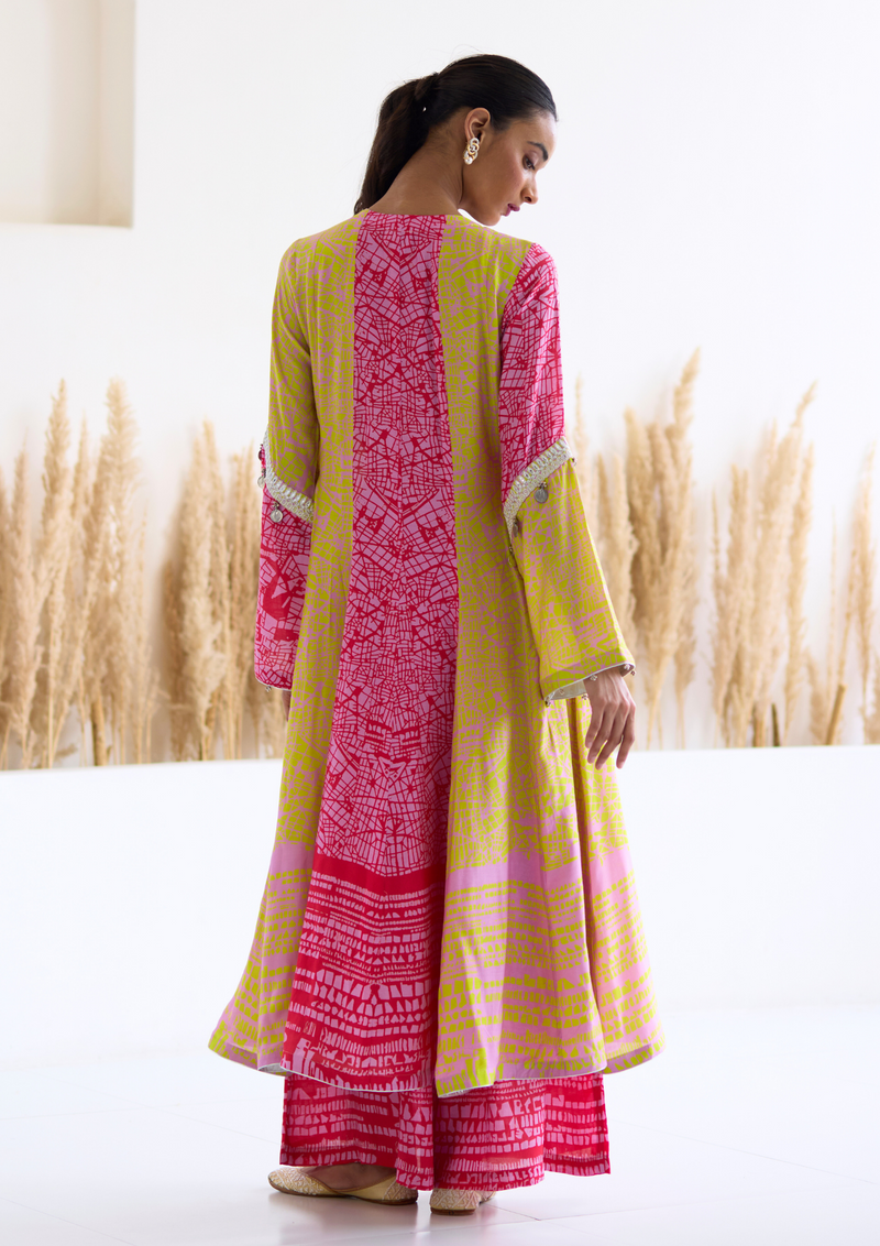 Lakeer Multicoloured Kali Suit Set