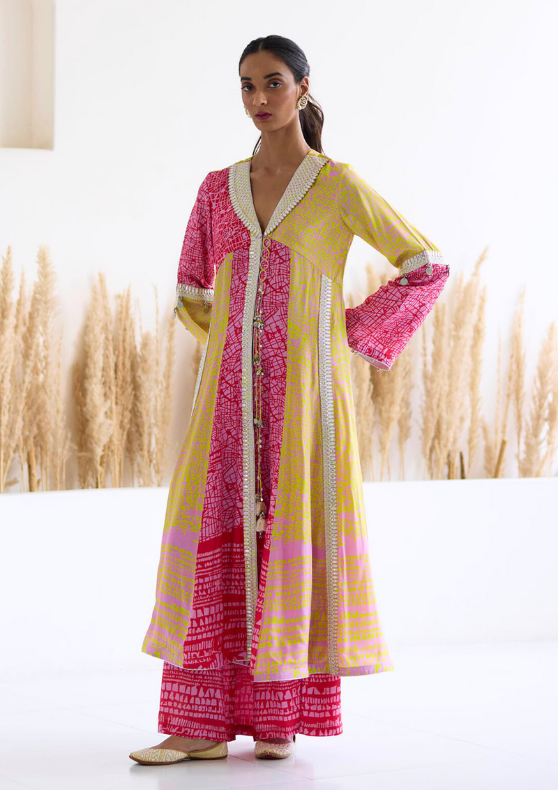 Lakeer Multicoloured Kali Suit Set