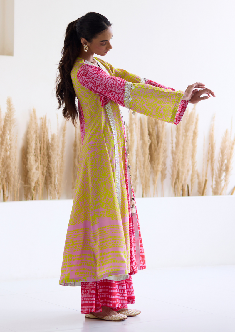 Lakeer Multicoloured Kali Suit Set