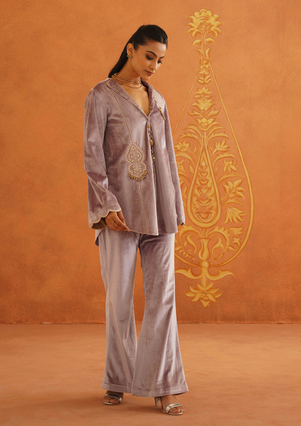 Zeba Lilac Coat Set