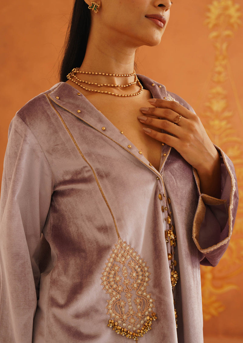 Zeba Lilac Coat Set