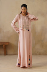 Noor Pink Full Length Dress
